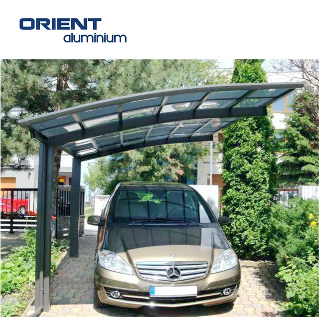 Hot Selling Carport Structure Solar System Carport Pergola Transparent Solar Panels Pergola