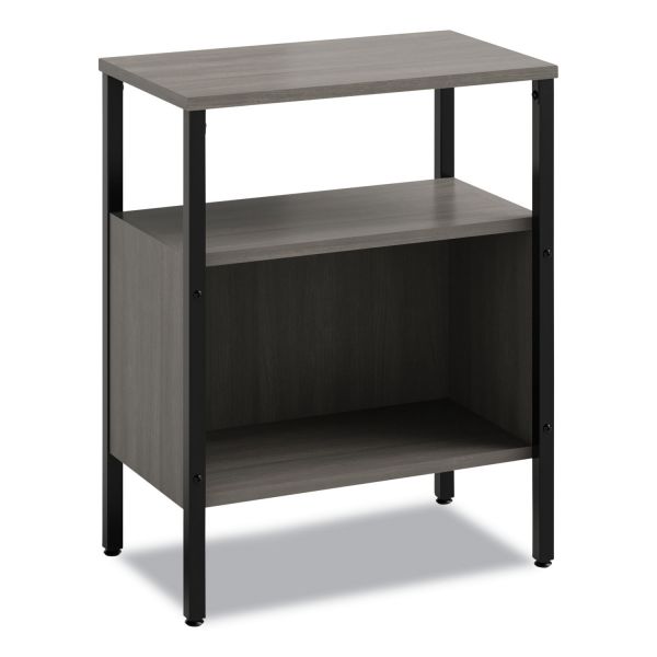 Safco Simple Storage， Two-Shelf， 23.5w x 14d x 29.6h， Gray