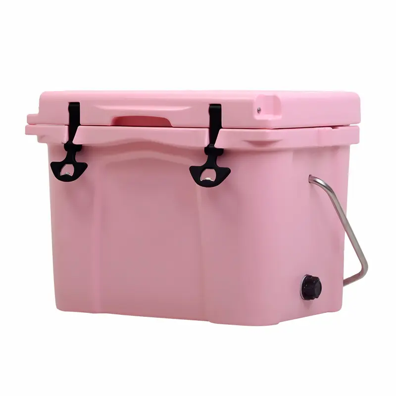 2023 YETl New cute pink 20L cooler box thermal insulated hard cooler for outdoor hiking camping