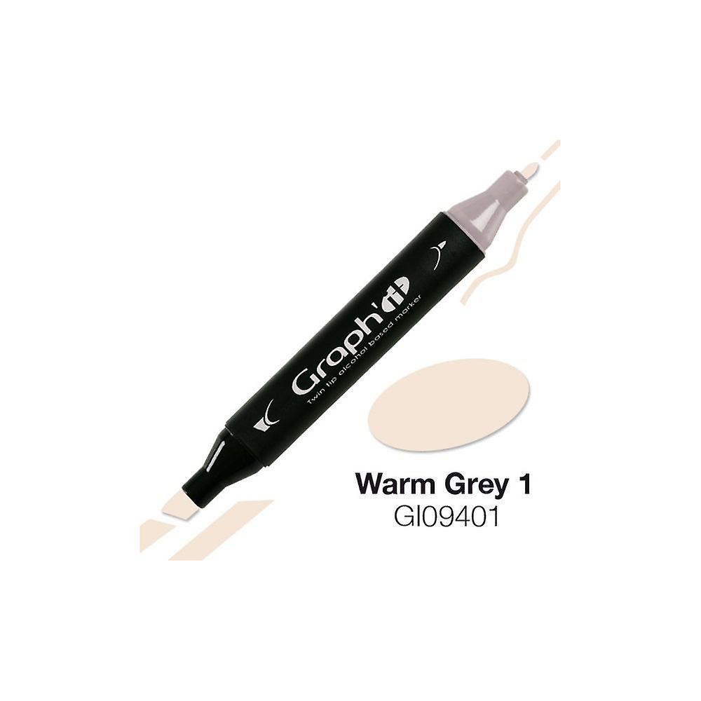 Graph'It Double Tip Marker - Hot Gray 1