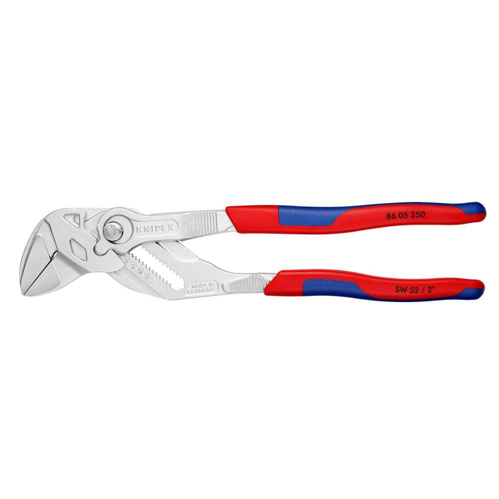 KNIPEX 10 in. Pliers Wrench with Comfort Grip Handles 86 05 250