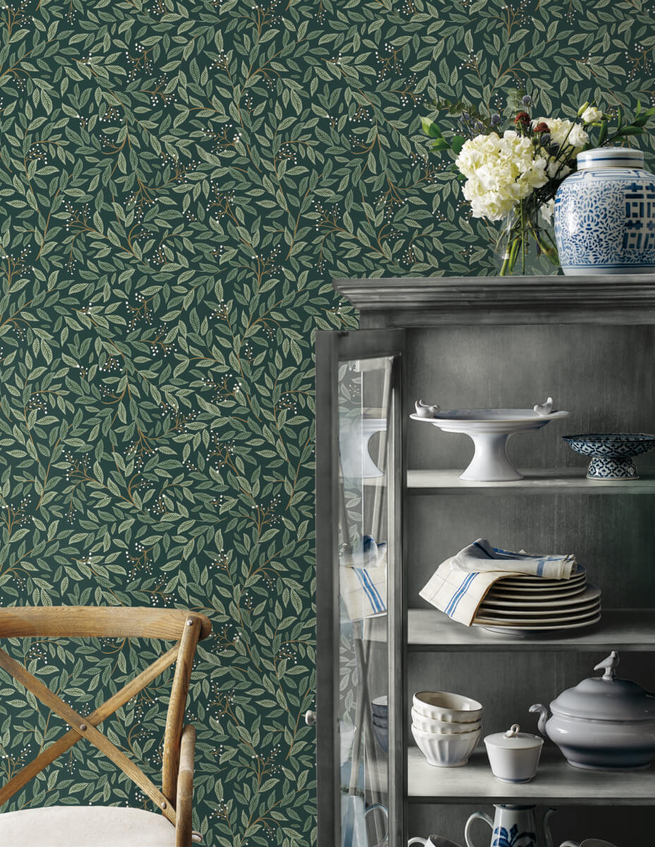 Willowberry Emerald Peel & Stick Wallpaper by York Wallcoverings