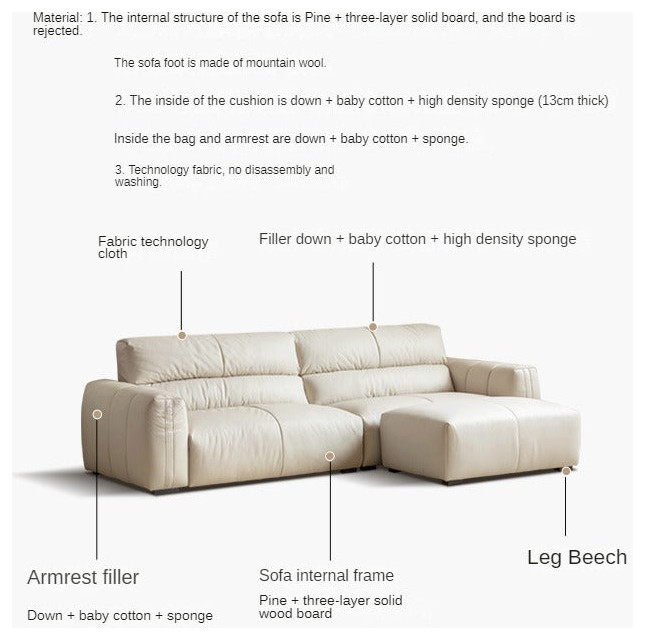 Technology Cloth Sofa Cream Style   Transitional   Sofas   by GVAwood  Houzz