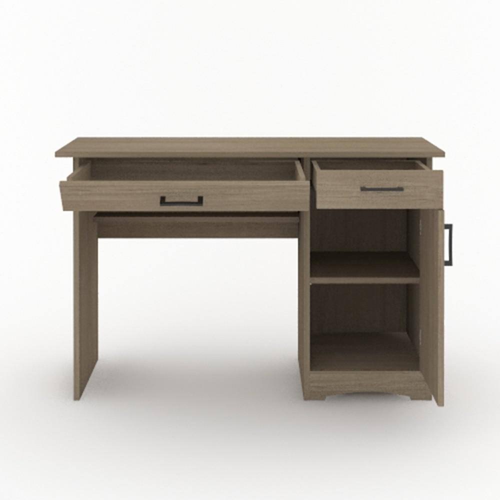 SAUDER Beginnings 46.811 in. Silver Sycamore Engineered Wood Computer Desk 428235