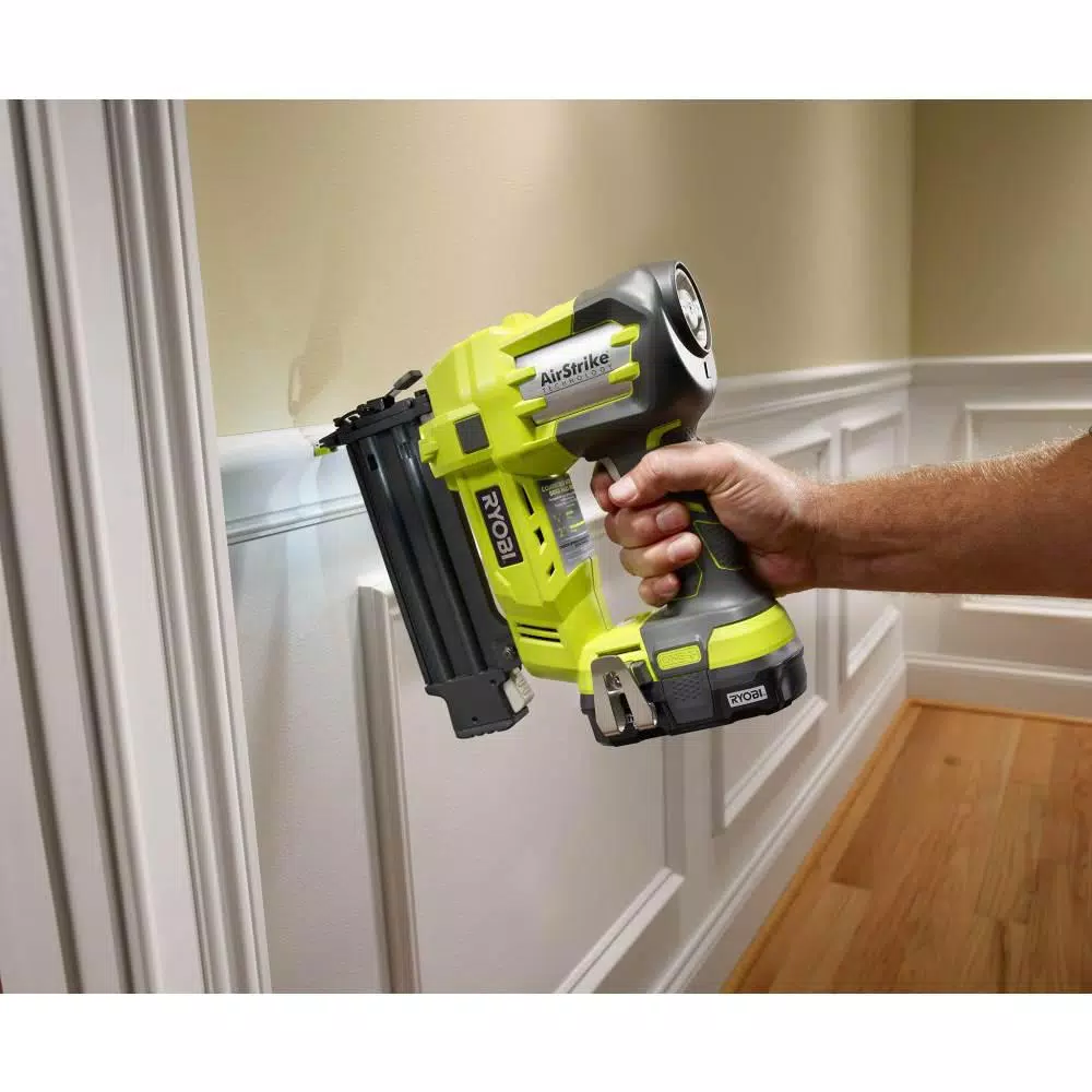 RYOBI 18-Volt ONE+ Lithium-Ion Cordless 2-Tool Combo Kit with Drill/Driver， Circular Saw， AirStrike 18-Gauge Brad Nailer and#8211; XDC Depot