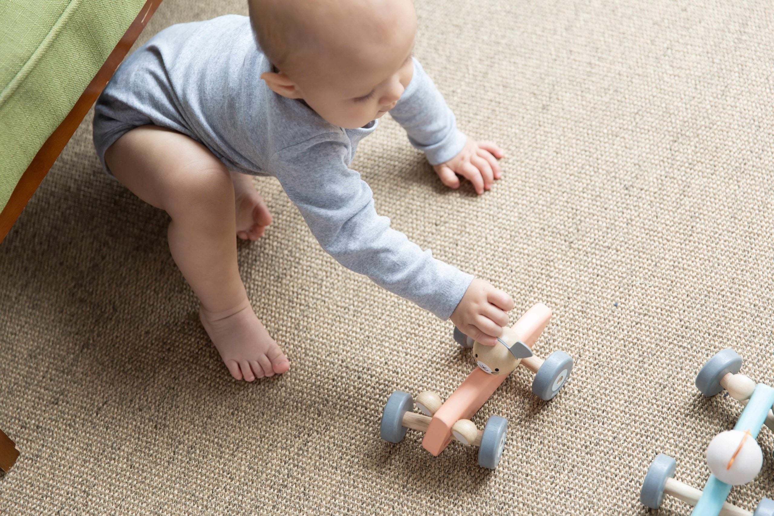 Wooden Bunny Racing Car