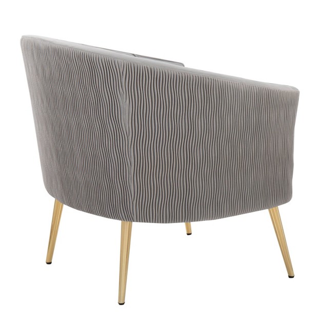 Tania Pleated Waves Accent Chair Lumisource