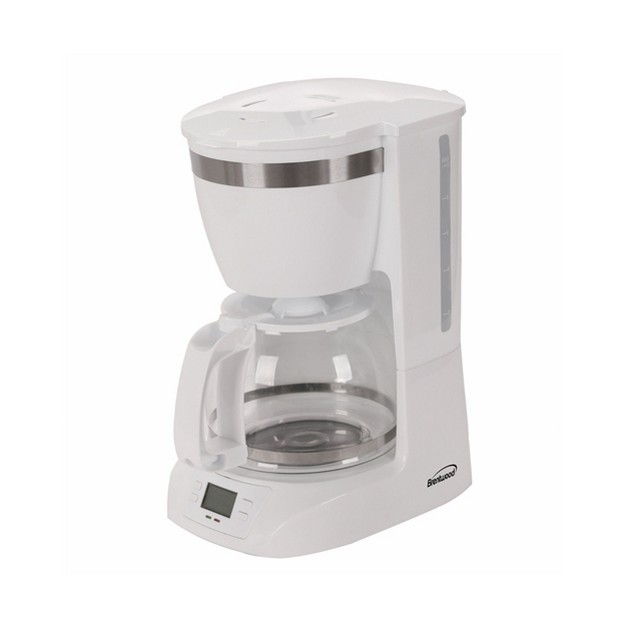 Brentwood 10 Cup Digital Coffee Maker In White