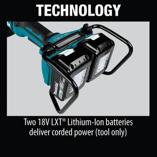 Makita 18V X2 LXT Lithium-Ion 36V Brushless Cordless 7 in. Paddle Switch Cut-OffAngle Grinder w Electric Brake Tool Only XAG12Z1