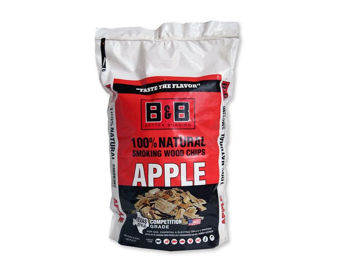 BB Natural Apple Smoking Chips， 180 cu. in. Bag - C00125-T