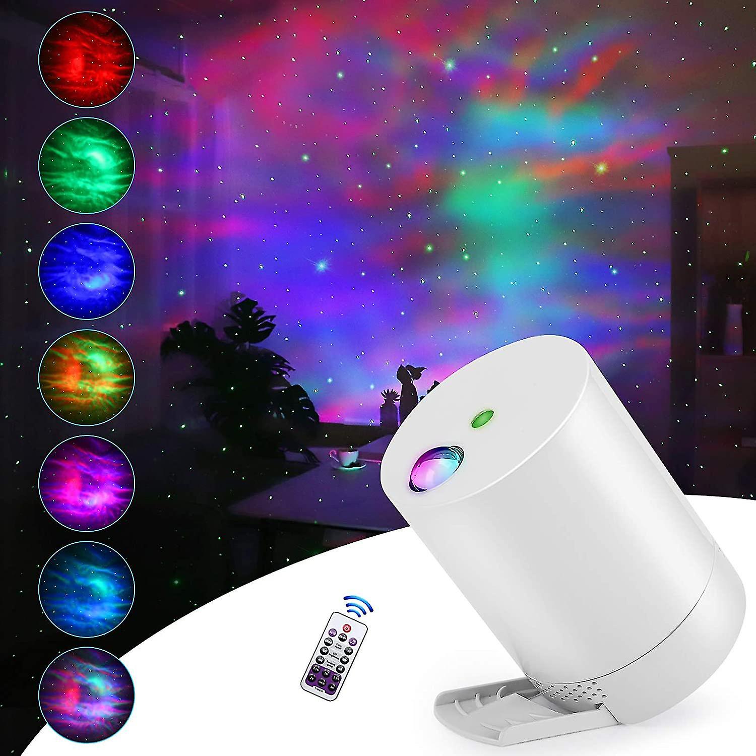 Star Sky Projector， Ocean Wave Galaxy Light With Remote Control， Nebula For Kids Room With