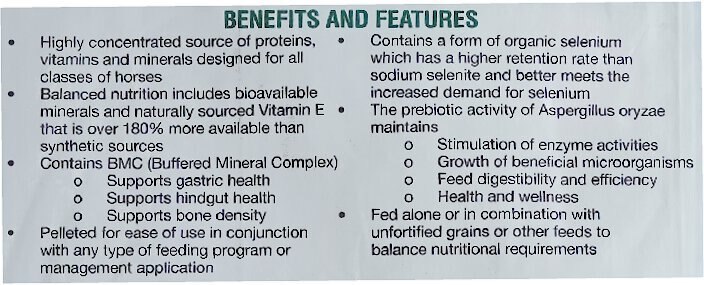 Hallway Feeds Stamm 30 High Protein Horse Feed