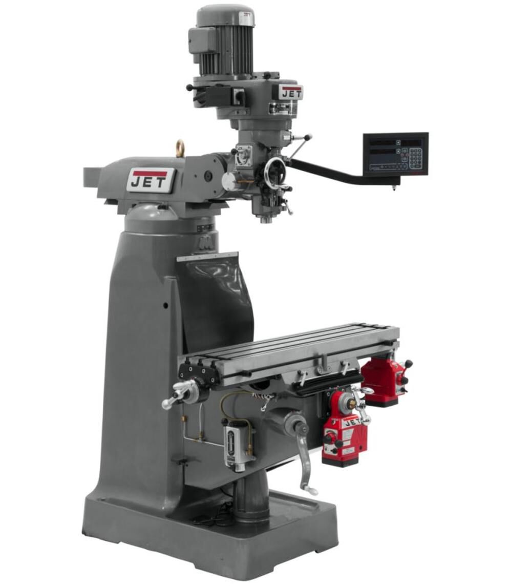 JET Vertical Milling Machine JTM-1 9X42 MILL with DP700M DRO and X-Y 691189 from JET