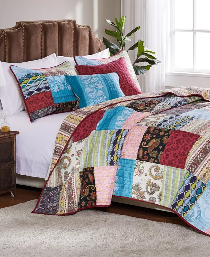 Greenland Home Fashions Bohemian Dream Quilt Set， 2-Piece Twin