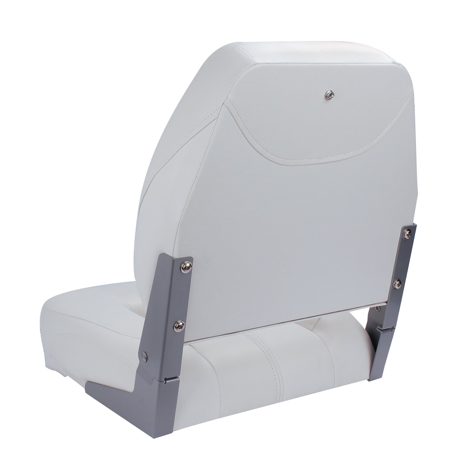 NORTHCAPTAIN Deluxe White Low Back Folding Boat Seat， 1 Seat