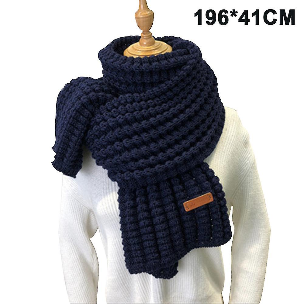 Woolen F Women， Thickened Warmth Student Girl Shawl