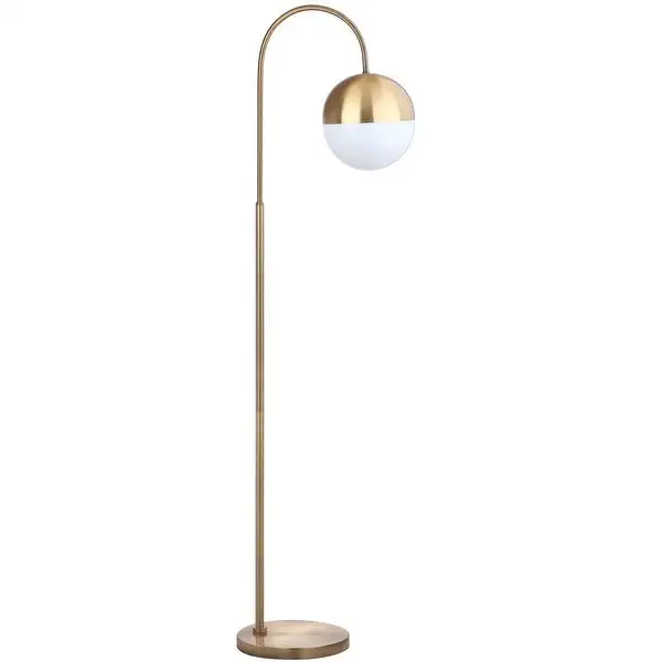 SAFAVIEH Lighting 56-inch Jonas Brass LED Floor Lamp - 15.25