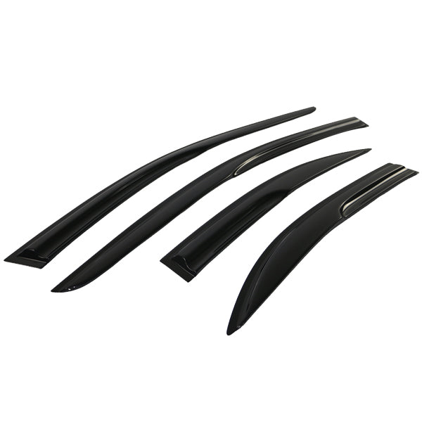 Ikon Motorsports Compatible with 03-08 Mazda 6 Sedan MU Style Acrylic Window Vent Visor Deflector Rain Guard 4Pc Set Outside Mount  2003 2004 2005 2006 2007 2008