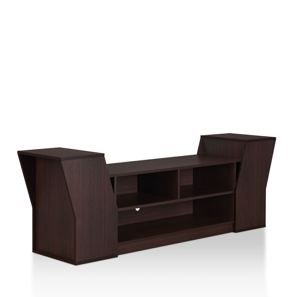 Tai Contemporary 71 inch 3 Open Shelf TV Console by Furniture of America