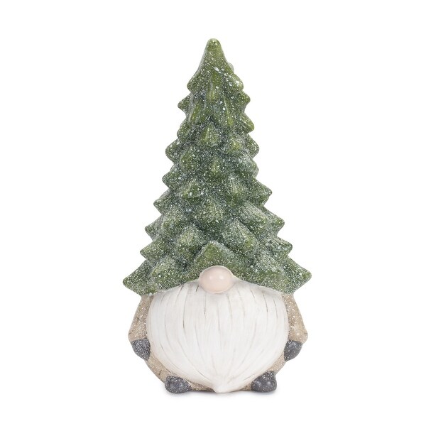 Set of 2 Gnome with Tree Hat Christmas Tabletop Figurines 11.25