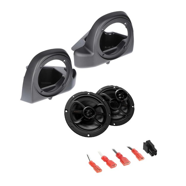 Infinity Perfect Ntckit 2 speaker Plug n play Kit Compatible With 2014 Up Harley For Lower Fairing Without Twin Cooled Engine