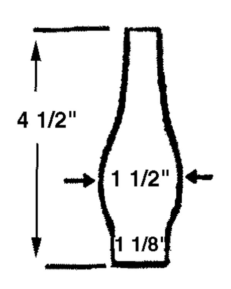 B   P 1 1/8 x 4 1/2 Chimney  157902