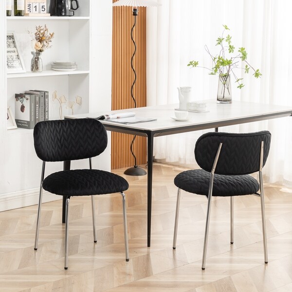 Velvet dining 2 Chair Set