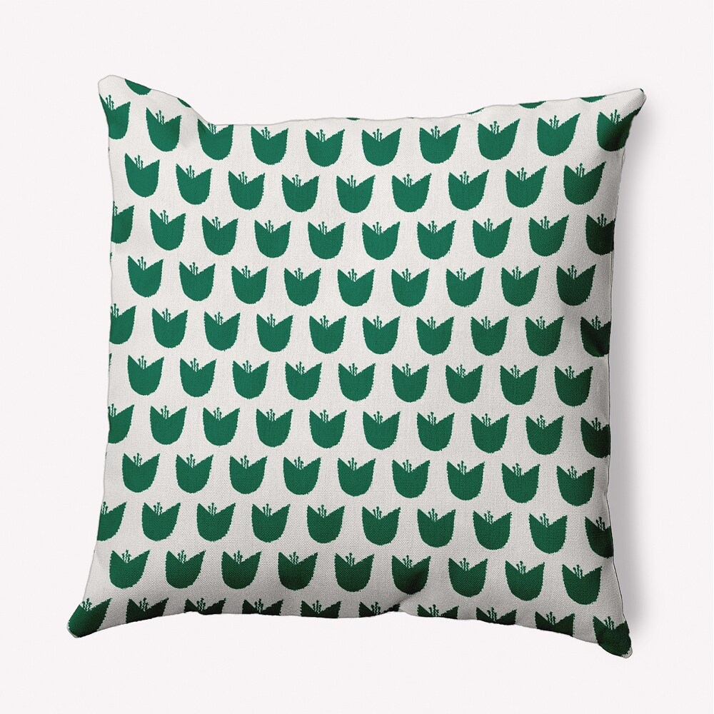 Simple Tulip Design Decorative Indoor/Outdoor Pillow