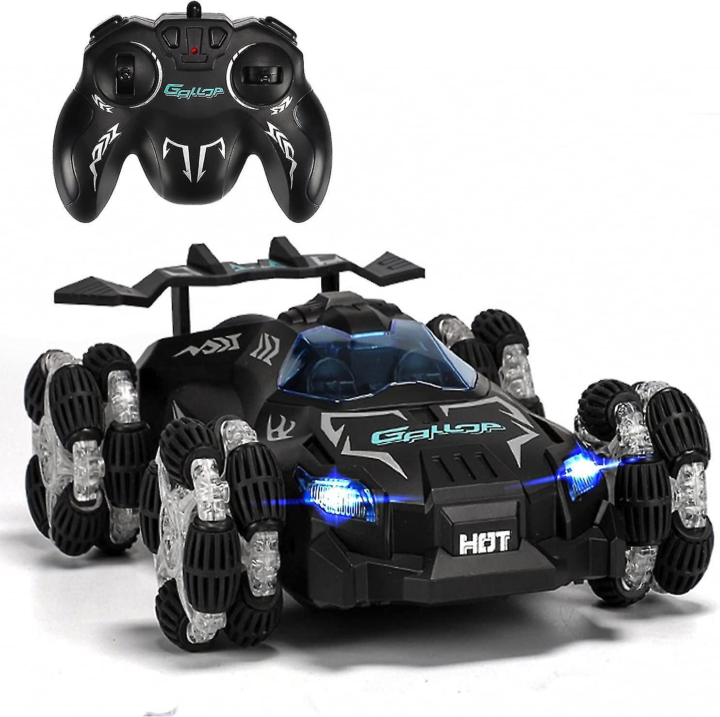 Remote Control Car For Kids，2.4ghz With Led Light，360 With Rechargeable Battery，4wd High Speed 20km/h