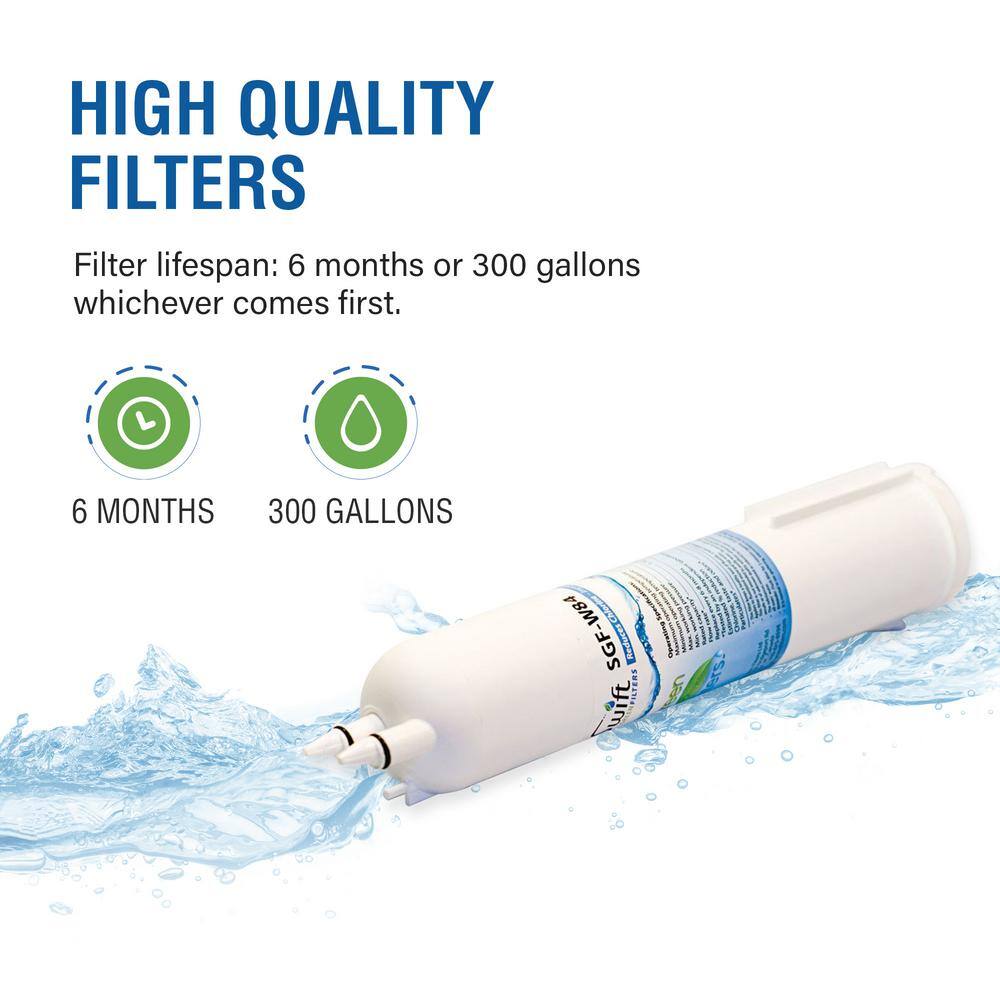 Swift Green Filters SGF-W84 Compatible Refrigerator Water Filter for 4396841 EDR3RXD1 EFF-6016A EDR3RXD1 (2 Pack) SGF-W84-2 Pack