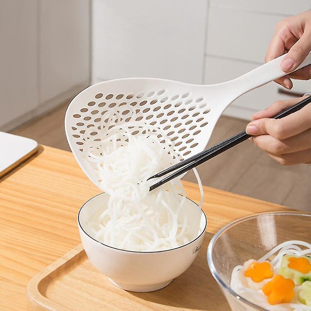 Scoop Colander Strainer， Skimmer Slotted Spoon Scoop Thermoplastic Colander Strainer Shovel