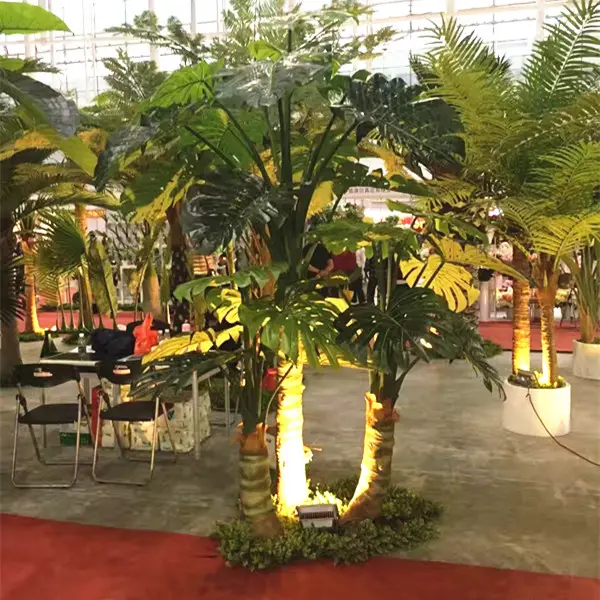 ARTIFICIAL TOPIARY plant Banana tree 15 feet height  Exhibition hall decoration decorative customized garden supplies