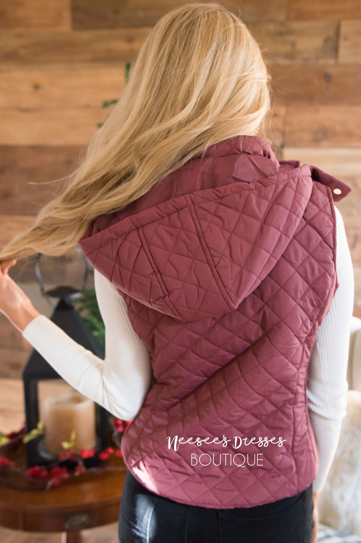 Fur Lined Quilted Vest