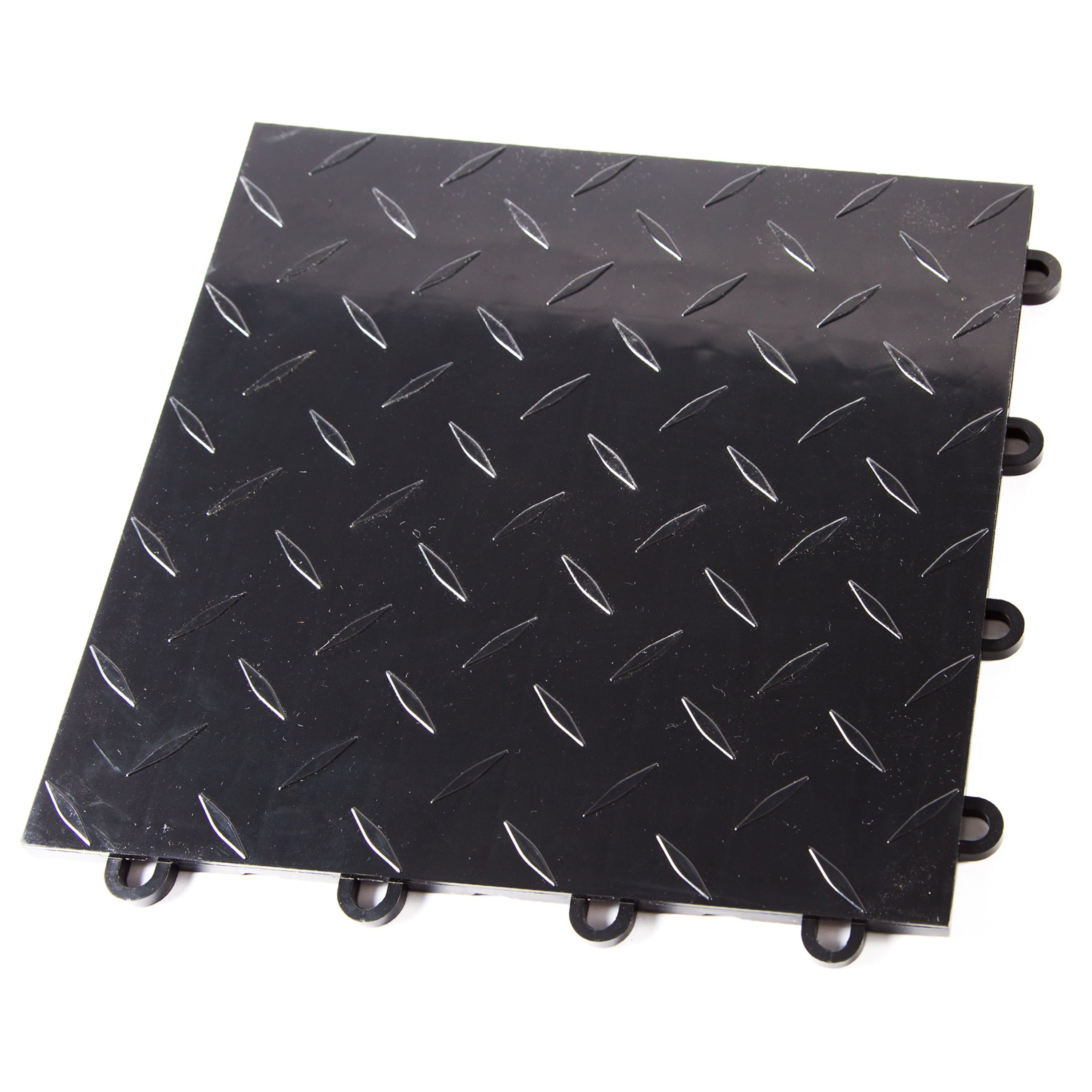 FlooringInc Nitro Tile Car Pad Kits， Diamond Pattern， 10'x16'， 1 Car Garage， Black/Graphite