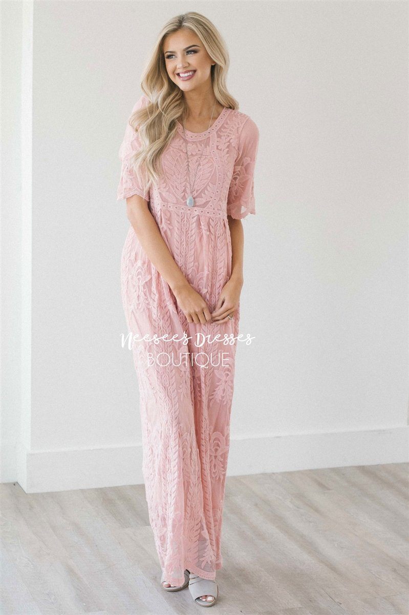 Day Dreamer Lace Full Length Dress