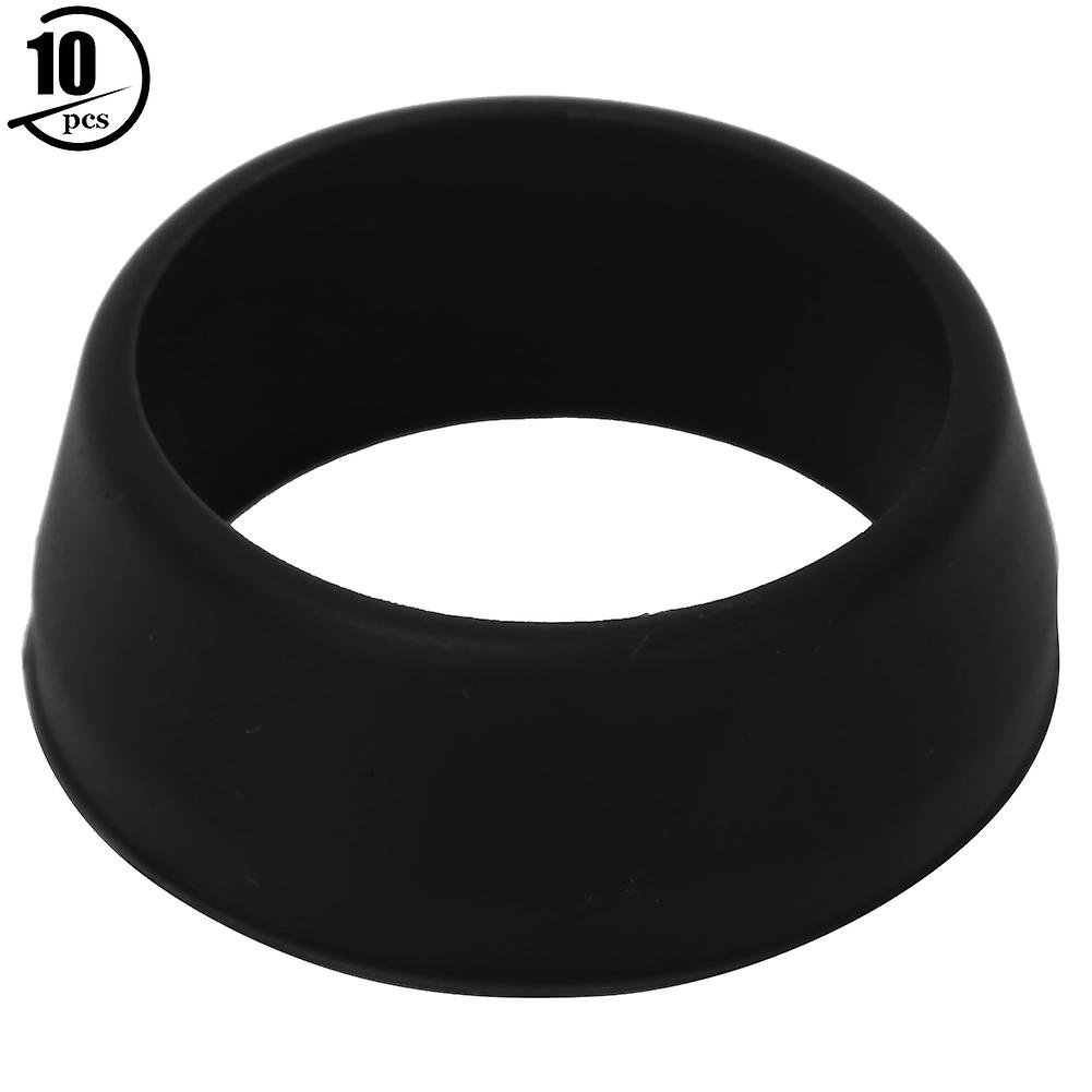 10pcs Risk Soft Silicone 25-30mm Mountain Road Bike Seat Post Waterproof O Ring Bicycle Seatpost Coverblack