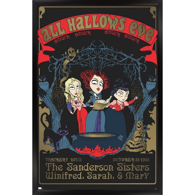 Trends International Disney Hocus Pocus All Hallows Eve Framed Wall Poster Prints