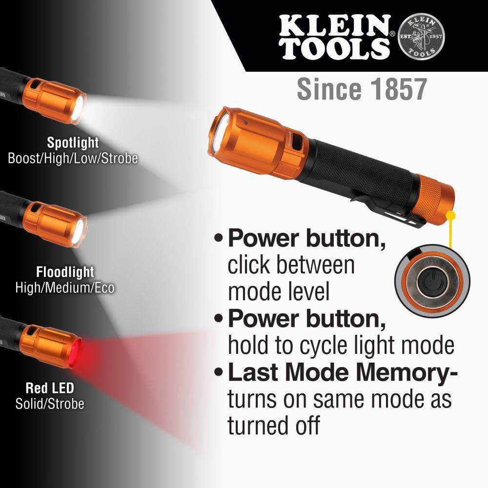 Klein Tools 2 Color LED Flashlight Rechargeable 56413 from Klein Tools