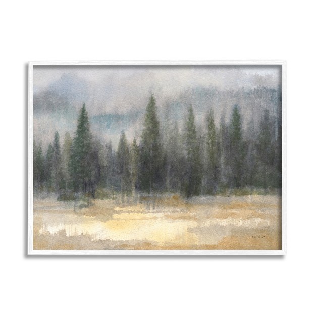 Stupell Industries Abstract Blurred Pine Tree Forest Landscape