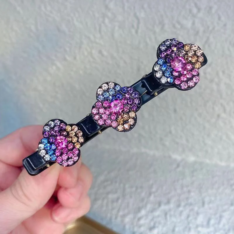 🔥  47% OFF 🔥🔥Sparkling Crystal Stone Braided Hair Clips