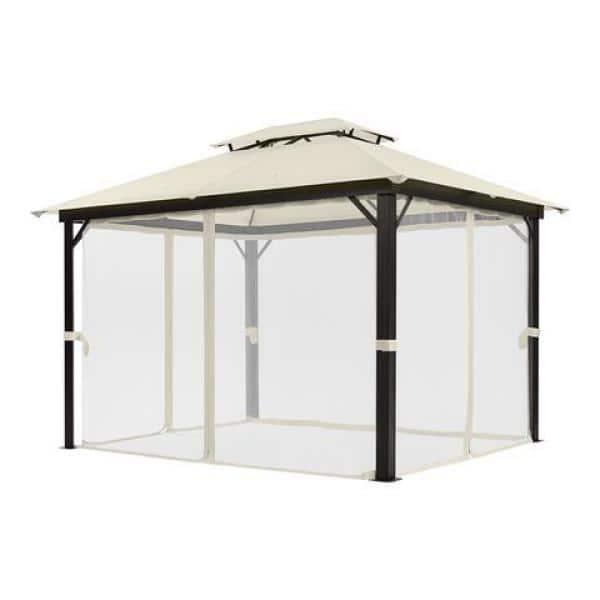 Hampton Bay Spencer Hill 10 ft L x 12 ft L Steel Gazebo