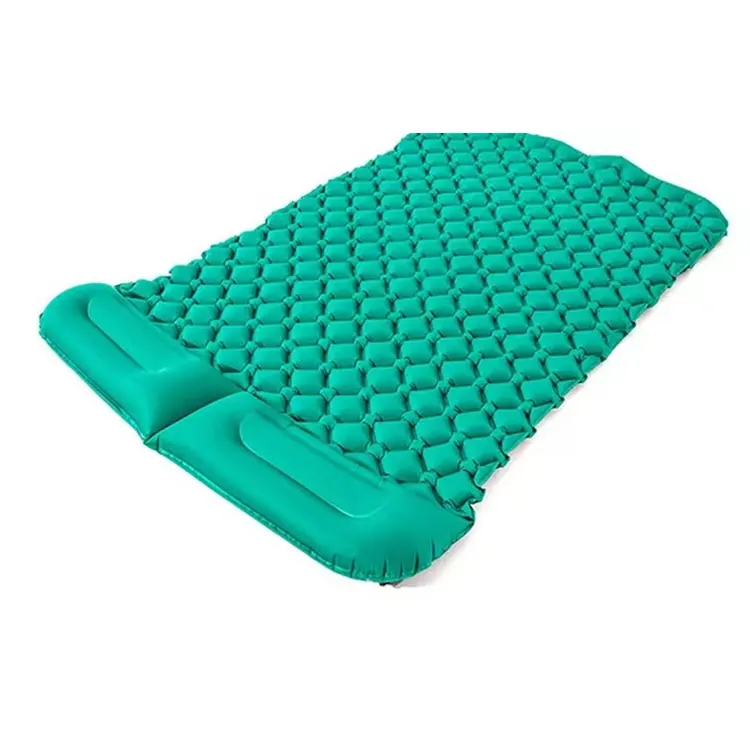 Double Sleeping Pad for Camping Camping Pad 2 Person with Pillow