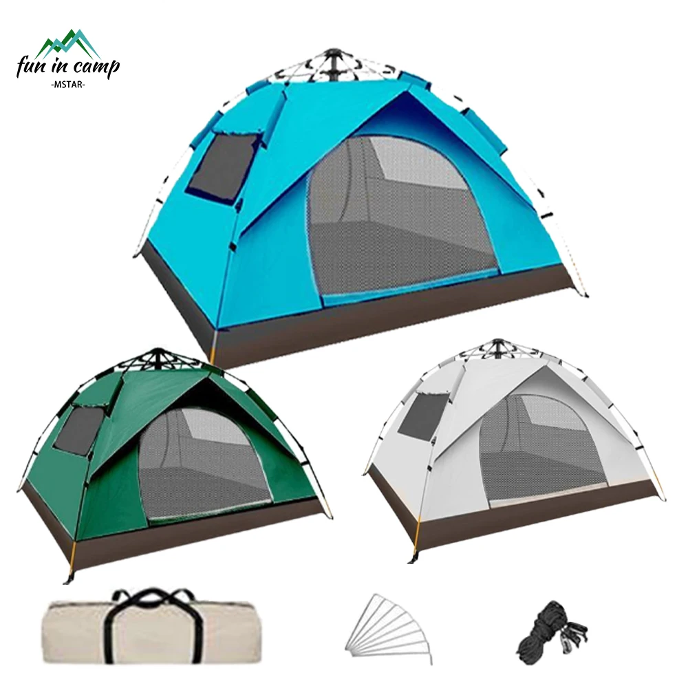 Portable Breathable Outdoor Custom Beach Camping Fully Double Folding Tent