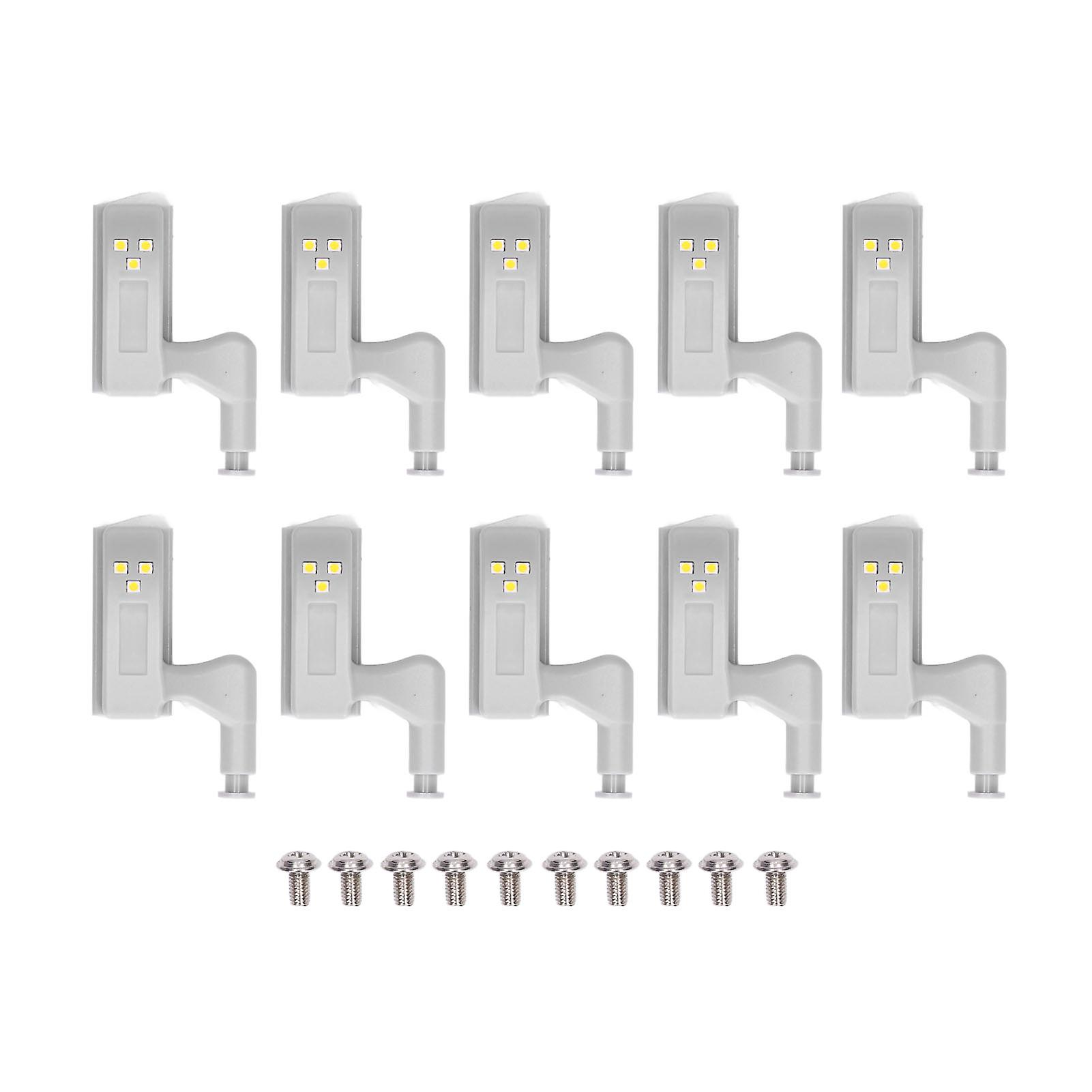 10pcs Led Cabinet Inner Hinge Sensor Light Bedroom Closet Wardrobe Cupboard Night Light