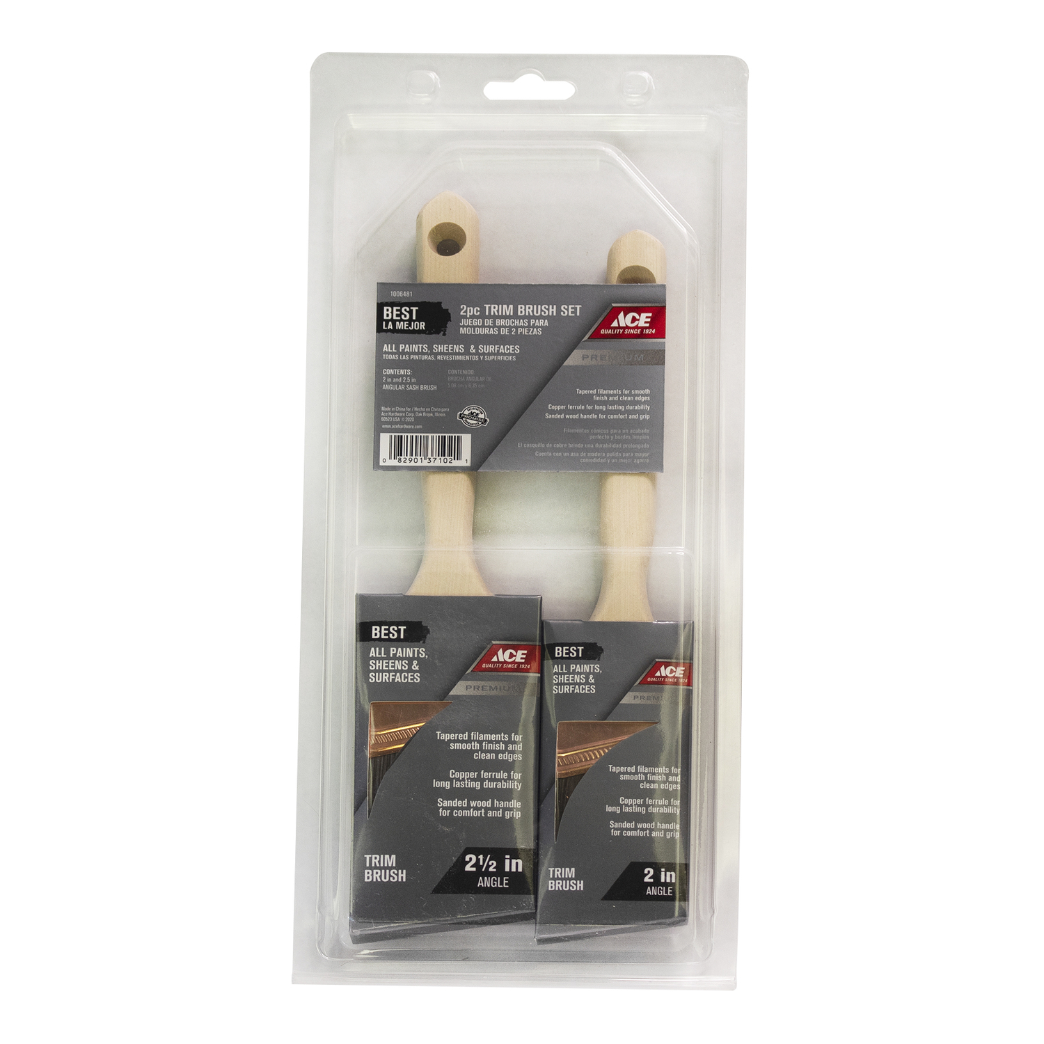 Ace Best Angle Paint Brush Set