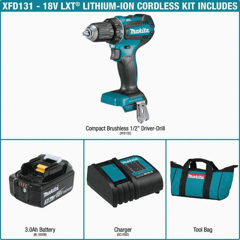 Makita 18V Cordless Drill Driver Kit