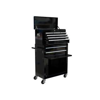 Tidoin High Capacity Steel Rolling Tool Cart with Wheels and 8-Drawer Tool Storage Cabinet in Black ART-YDW1-192