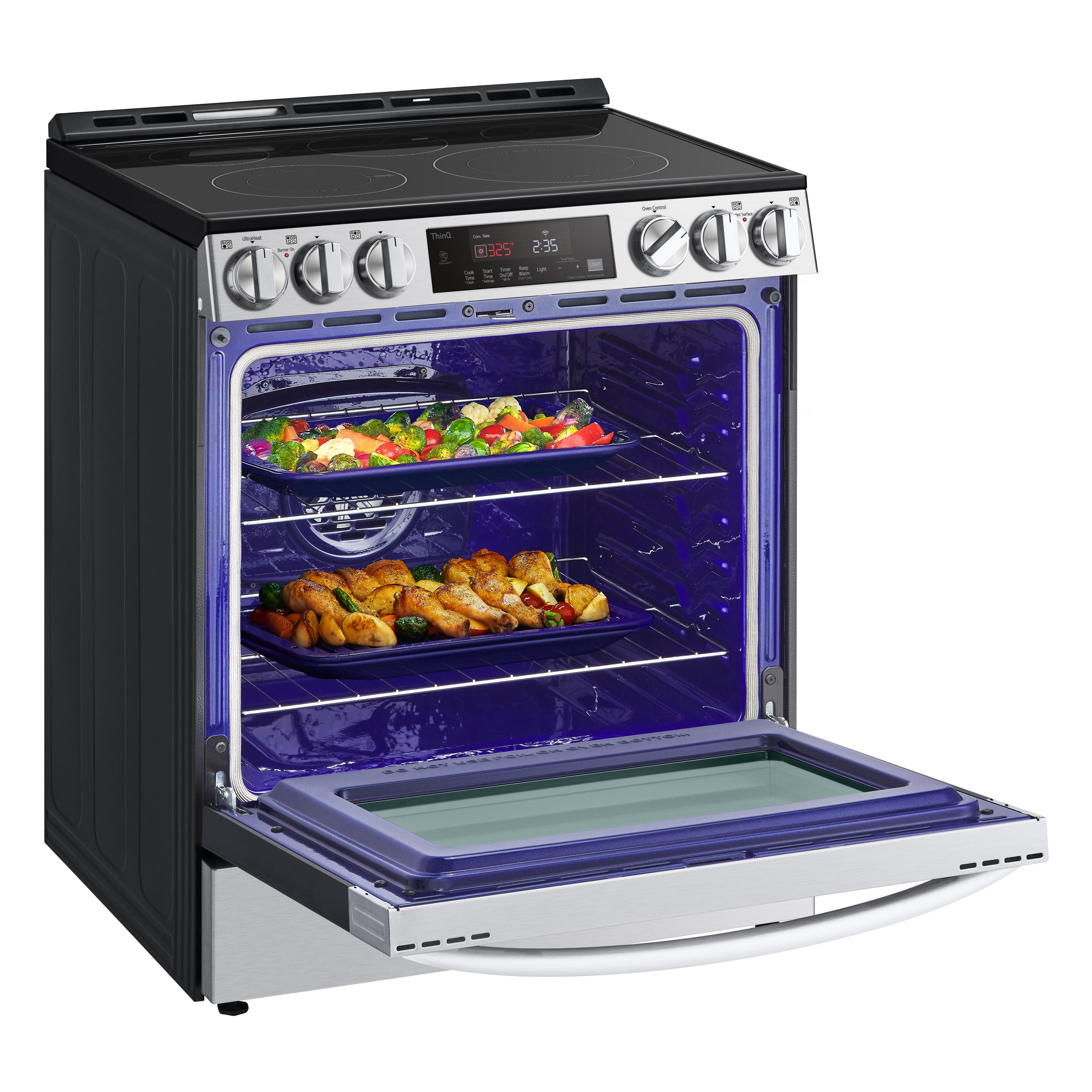 LG 30-inch Slide-in Electric Range with Air Fry Technology LSEL6333F