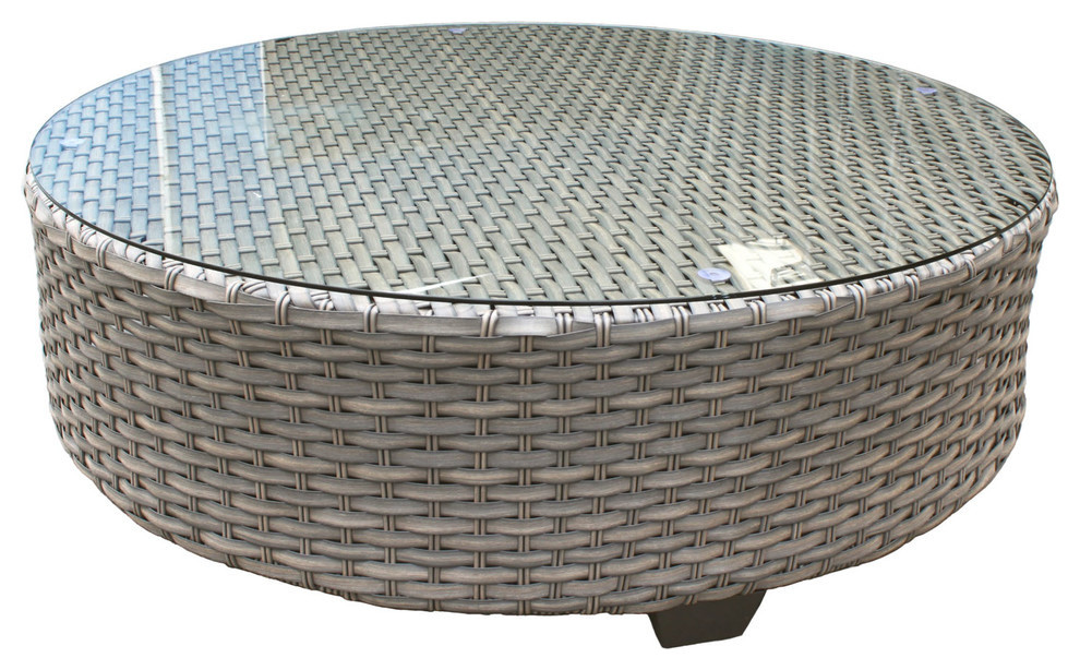 Florence Round Coffee Table   Tropical   Outdoor Coffee Tables   by Virventures  Houzz