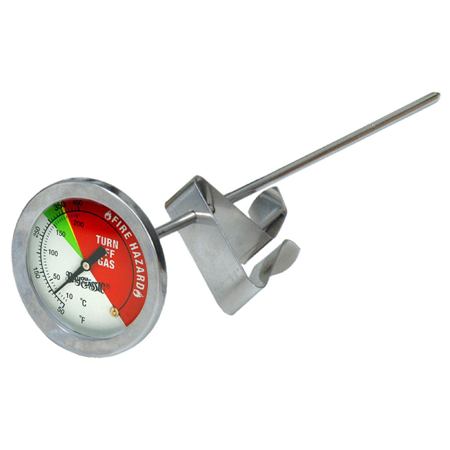 Bayou Classic Thermometers 5 Inch Stainless Steel Fry Thermometer